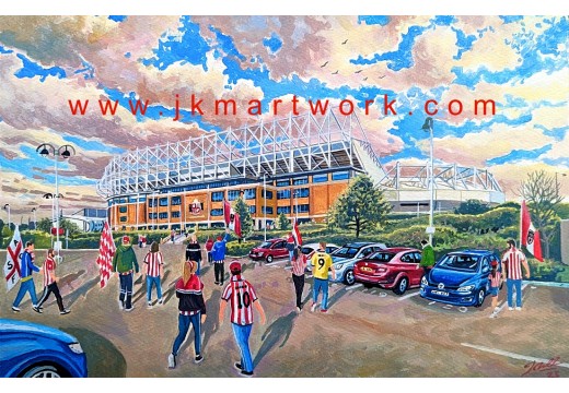 Stadium of Light 'Going to the Match' Fine Art Print - Sunderland AFC Stadium of Light 'Going to the Match' Fine Art Print - Sunderland AFC